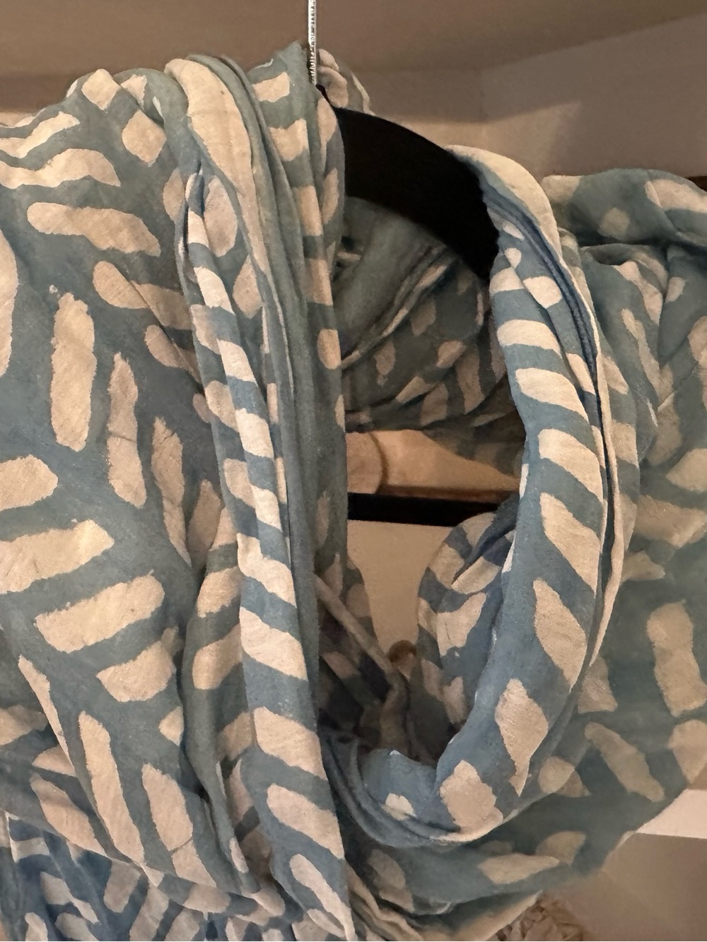 Block Shop textiles scarf blue cotton - Picture 2 of 5